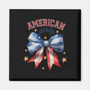 Imán Bandera Americana Vintage Rojo Blanco Y Patriota G