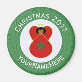 Imán Bandera Angel de los Navidades marroquíes personal