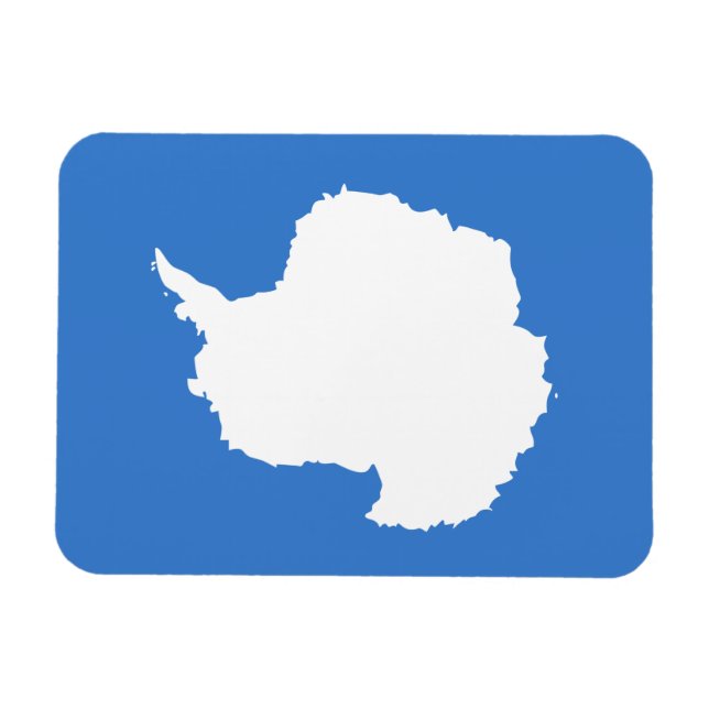 Imán Bandera antártica patriótica (Horizontal)