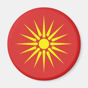 Imán bandera antigua de macedonia