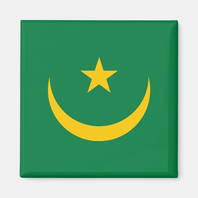 Imán Bandera antigua de Mauritania (Frente)