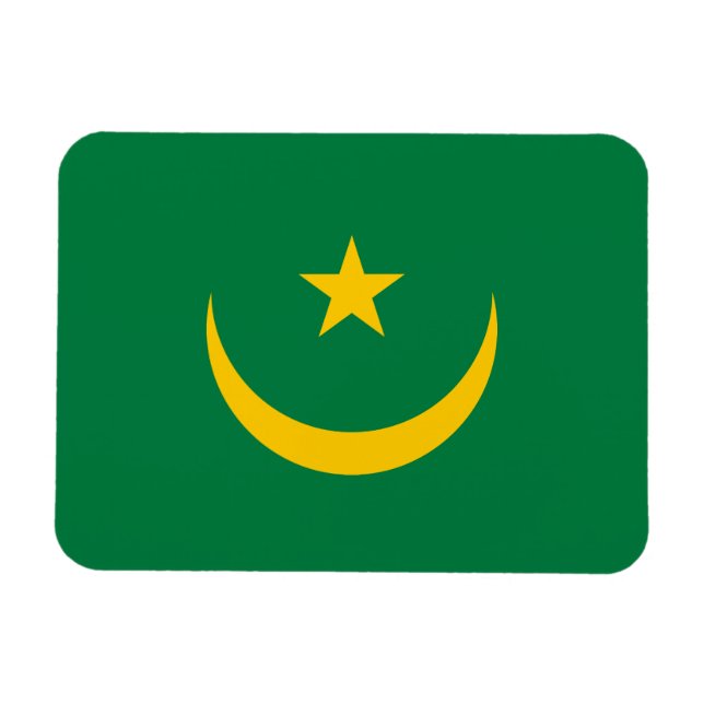 Imán Bandera antigua de Mauritania (Horizontal)