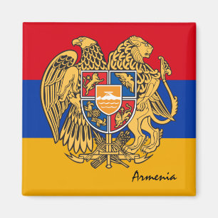 Imán Bandera armenia y hinchas de feriado/deporte de Ar