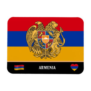 Imán Bandera armenia y viaje al país de Armenia