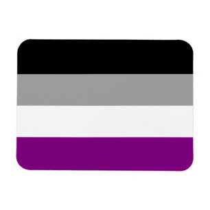 Imán Bandera asexual del orgullo