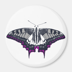 Imán Bandera asexual mariposa de cerda
