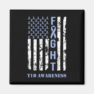 Imán Bandera azul de la lucha contra la diabetes T1d Me