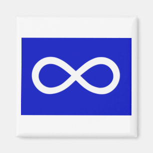 Imán Bandera azul de Métis
