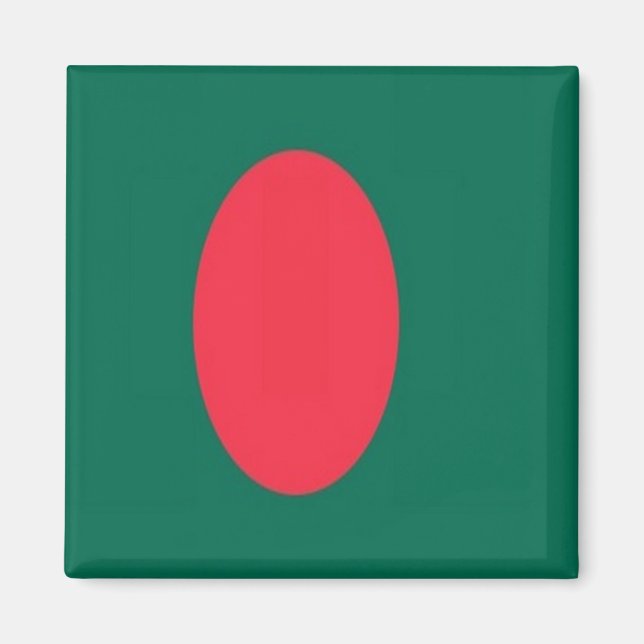 Imán Bandera bangladesí zBD001, nevera (Frente)