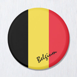 Imán Bandera belga Magnet, vacaciones Bruselas, Bélgica