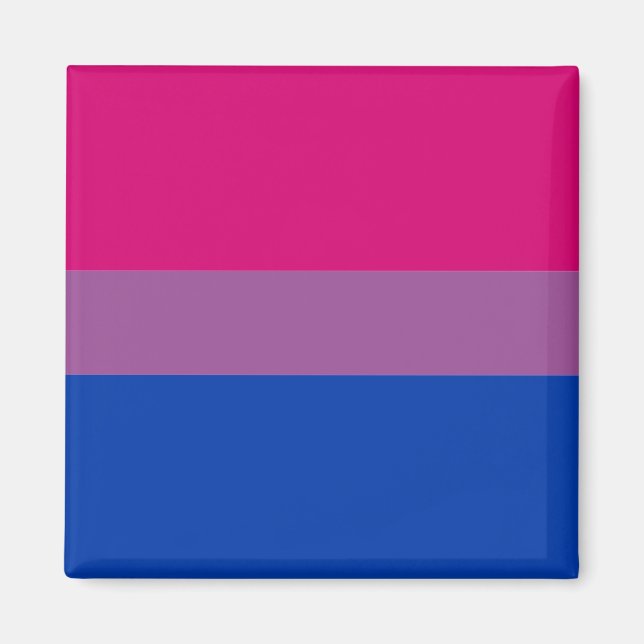 Imán Bandera bisexual y comunidad de orgullo/bandera de (Frente)
