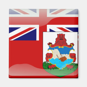 Imán Bandera brillante de Bermudas