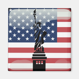 Imán Bandera brillante de Estados Unidos