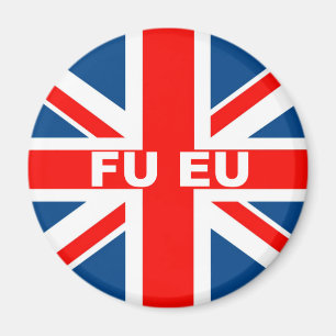 Imán Bandera británica anti-UE