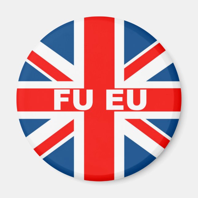Imán Bandera británica anti-UE (Frente)