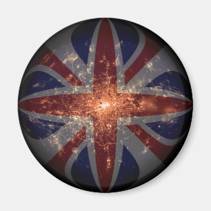 Imán Bandera BRITÁNICA de Fisheye sobre Londres en la