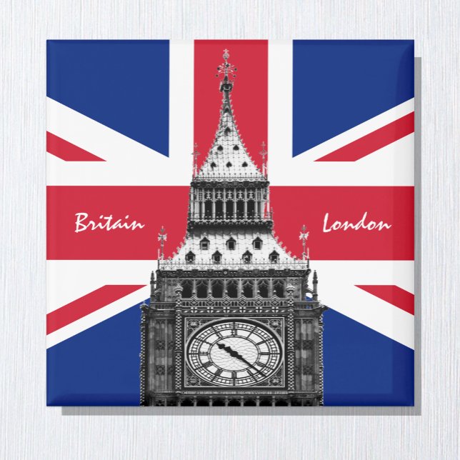 Imán Bandera británica y Big Ben - Hinchas de Londres,  (Subido por el creador)