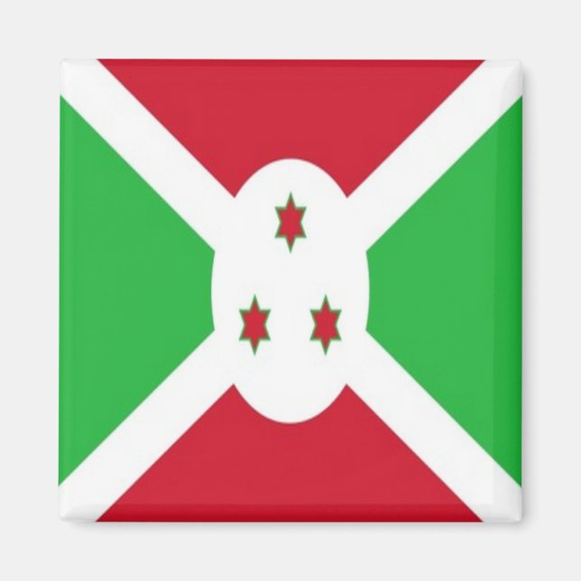 Imán BANDERA BURUNDI zBI001, África, Fridge (Frente)