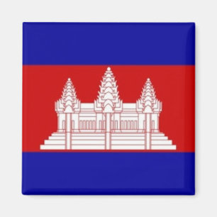 Imán Bandera Camboyana zKH001 Camboya, Fridge