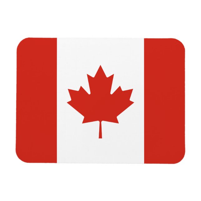 Imán Bandera canadiense patriota (Horizontal)