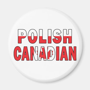 Imán Bandera canadiense polaca