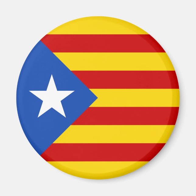Imán Bandera catalana de la independencia "L'Estelada B (Frente)