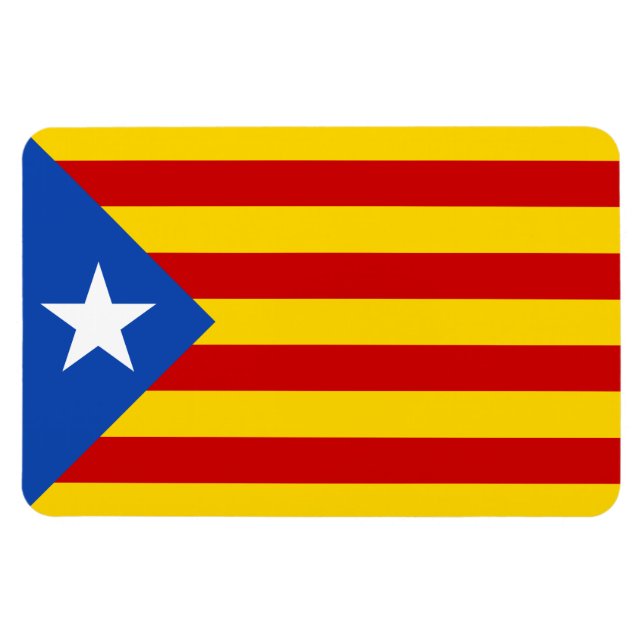 Imán Bandera catalana de la independencia "L'Estelada B (Horizontal)