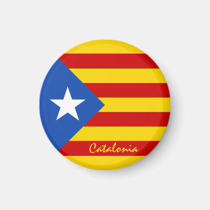 Imán Bandera catalana y catalán - La Senyera Estelada