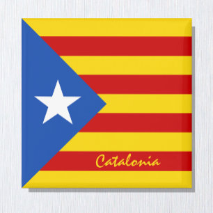 Imán Bandera catalana y catalán - La Senyera Estelada