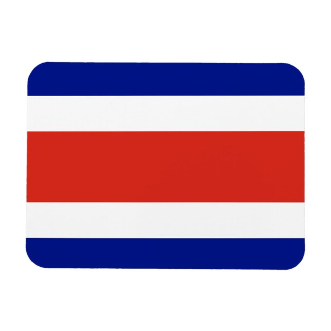 Imán Bandera Civil de Costa Rica (Horizontal)