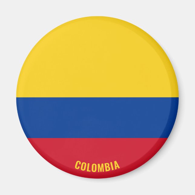 Imán Bandera colombiana encantadora patriótica (Frente)