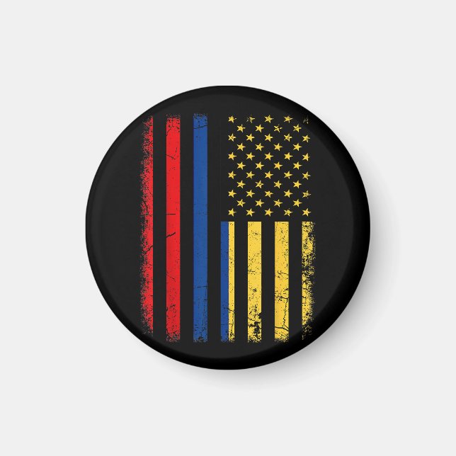 Imán Bandera colombiana norteamericana recorre Colombia (Frente)