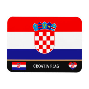 Imán Bandera croata y viajes en Croacia, vacaciones y d