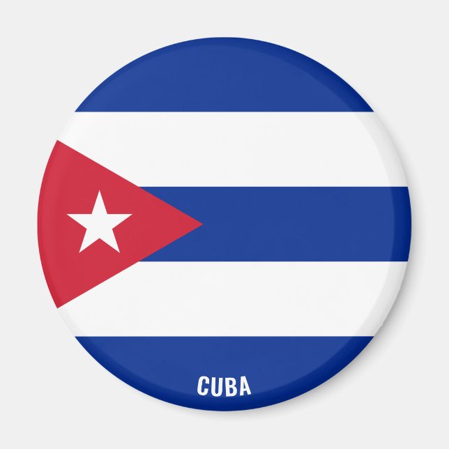 Imán Bandera cubana encantadora patriótica (Frente)