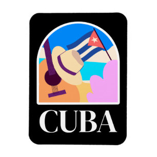 Imán Bandera cubana Salsa Vintage