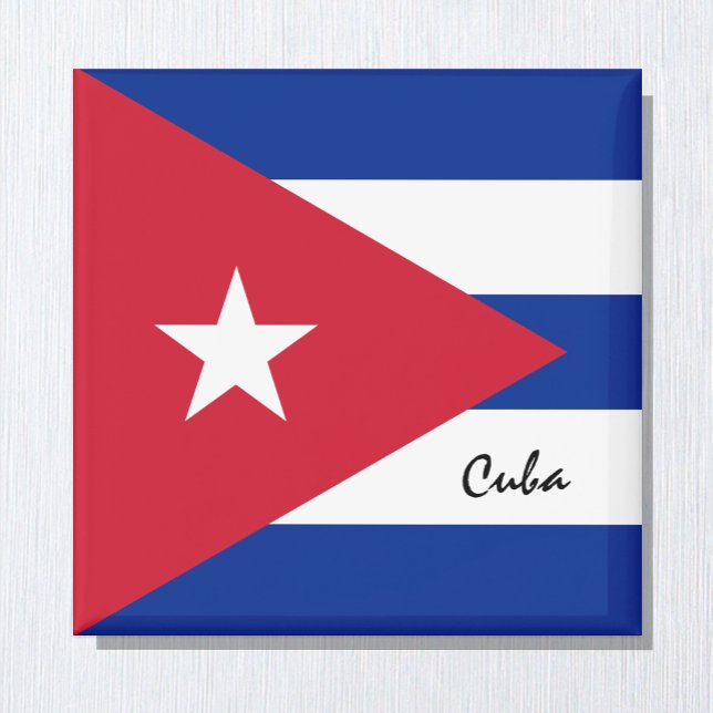 Imán Bandera cubana y Cuba - hinchas de vacaciones/depo (Subido por el creador)