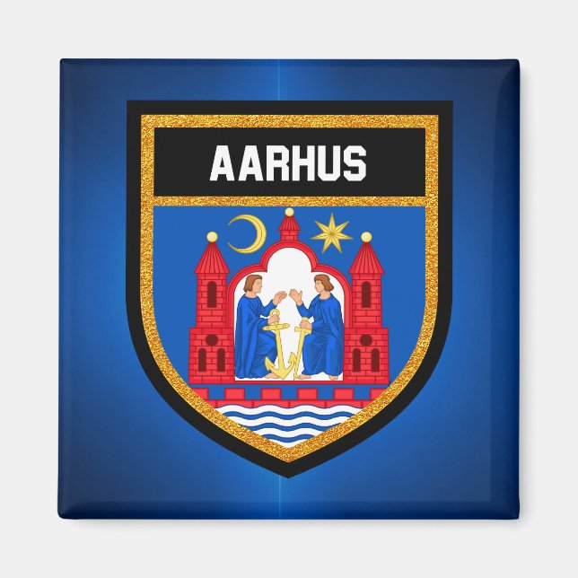 Imán Bandera de Aarhus (Frente)