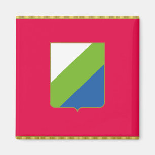 Imán Bandera de Abruzzo (Italia)