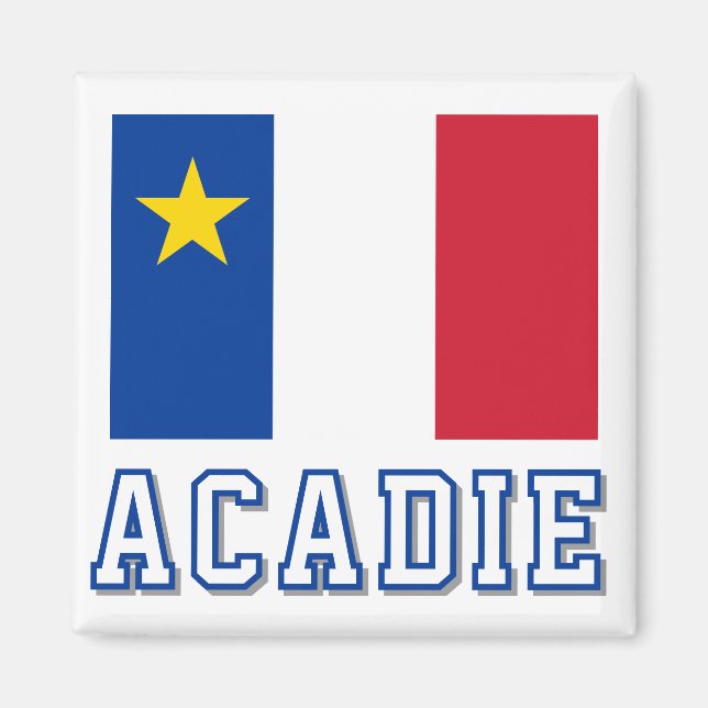 Imán Bandera de Acadia (Frente)