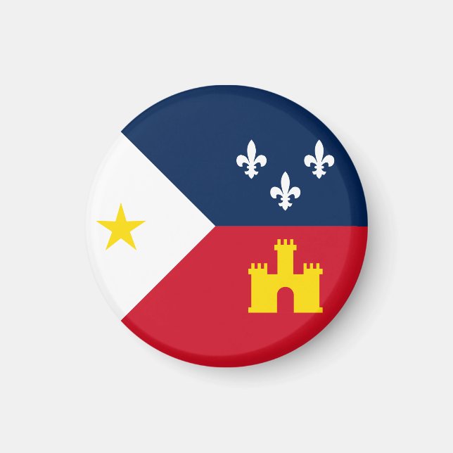 Imán Bandera de Acadiana, Luisiana (Frente)
