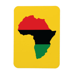 Imán Bandera de África Roja, Negra y Verde