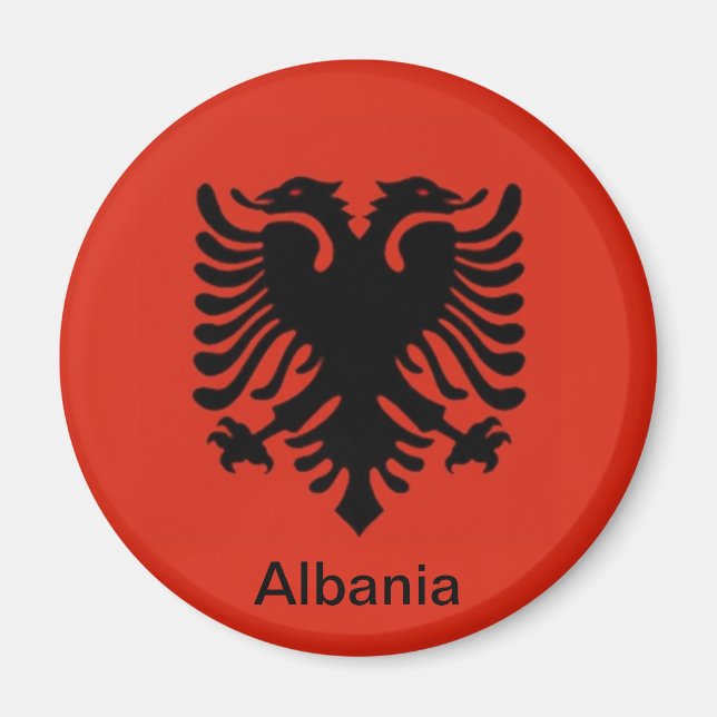 Imán Bandera de Albania (Frente)