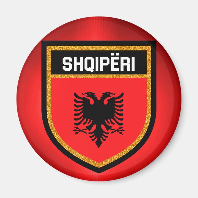 Imán Bandera de Albania (Frente)