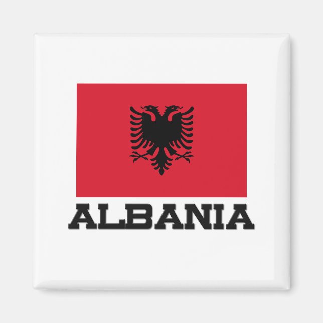 Imán Bandera de Albania (Frente)