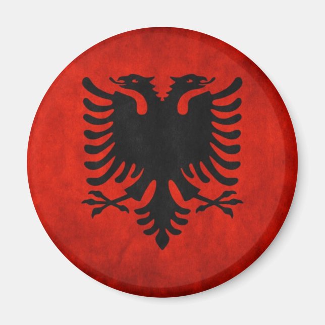 Imán Bandera de Albania (Frente)