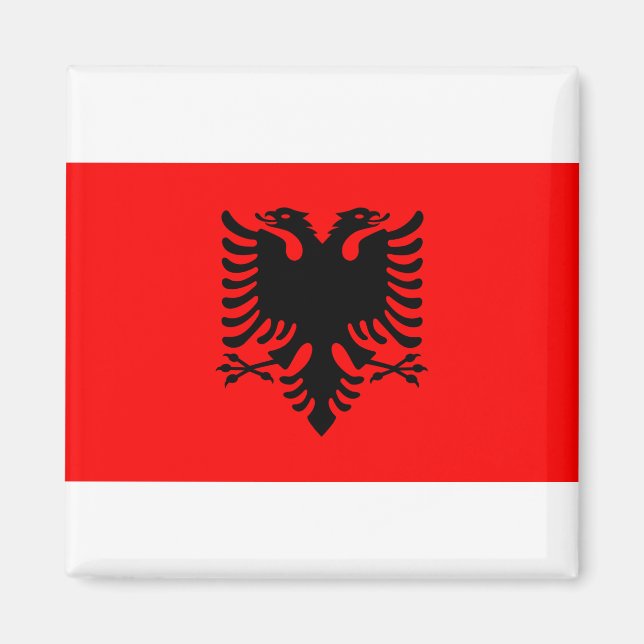 Imán Bandera de Albania (Frente)