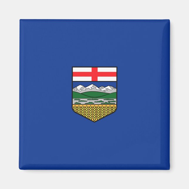Imán Bandera de Alberta (Frente)