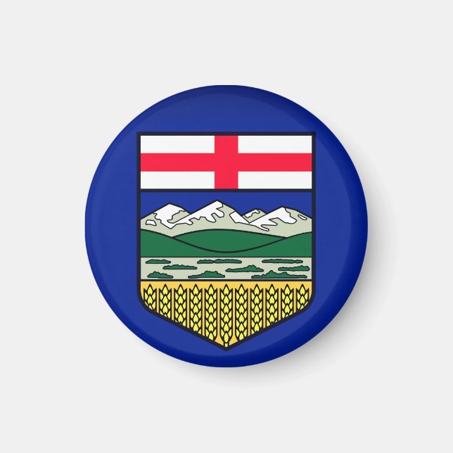 Imán Bandera de Alberta - CANADÁ (Frente)