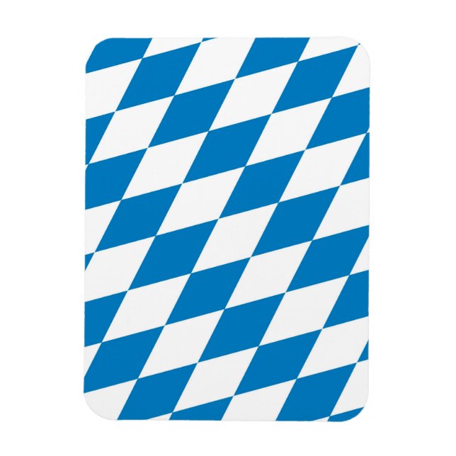 Imán bandera de alemania de bavaria (Vertical)