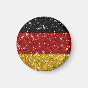 Imán Bandera de Alemania Purpurinas con espárragos